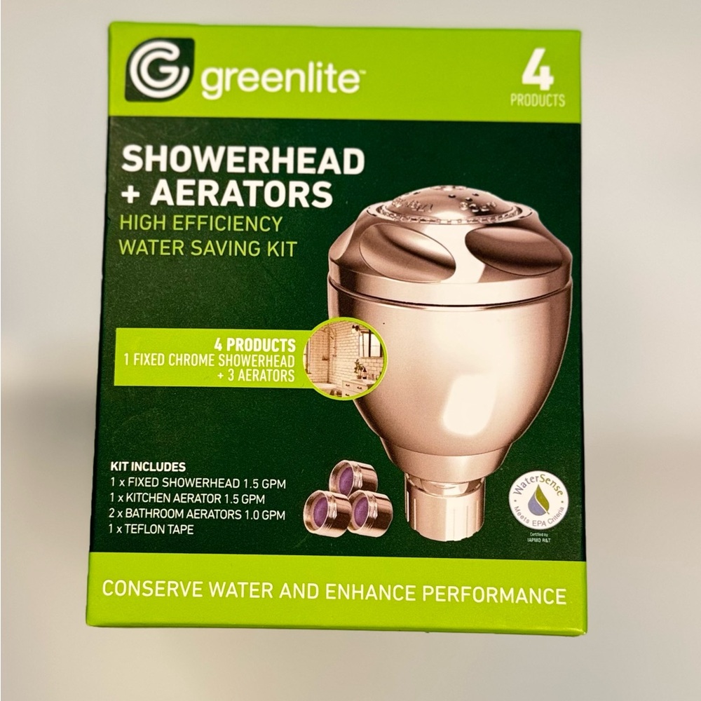 Greenlite High Efficiency Showerhead Kit